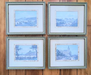 Set Of Four Reproductions Of 18th Century Works On Paper