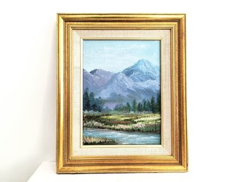 Signed And Framed Landscape Painting