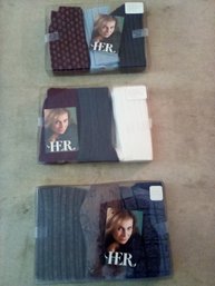 3 Unopened Boxes Ladies Size 8-11 Knee High Socks - 9 Super Soft Orelle Dupon Cert. Mark BR4