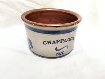 Nice Little Glazed Clay Pot/ Planter/ Vase, Chappaqua NY