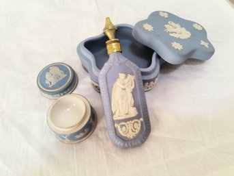 Wedgwood England Small Boxes, Bottle Not Marked