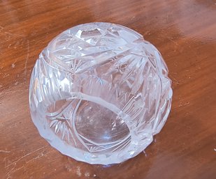 Cut Crystal Candle Holder