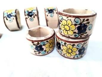 Vintage Painted Ceramic Napkin Holders