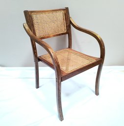 Mid-century / Vintage '70s Caned Armchair/desk Chair