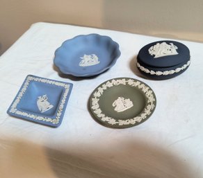 Grouping Of Small Wedgwood Dishes And Boxes