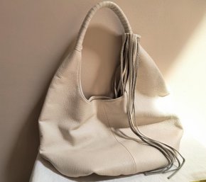 Leather Handbag With Tassel