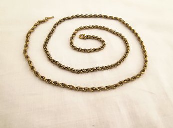 Thick 'woven' Gold Chain