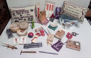 Treasure Lot - Incense, Pillows, Personal & Beauty Accessories, Small Tools, Nut Cracker, Cards & More