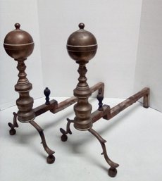 Pair Of Vintage Andirons For Your Fireplace      MBur/CVBKB