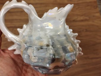 Vintage Royal Bayreuth Lustre Nautilus Shell Small Pitcher