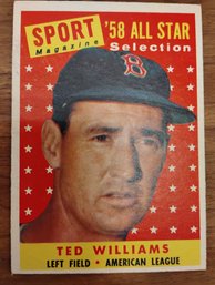 1958 Ted Williams Topps Baseball Card