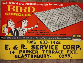 Large 1950s Advertising Poster From Glastonbury Connecticut - Nice Graphics