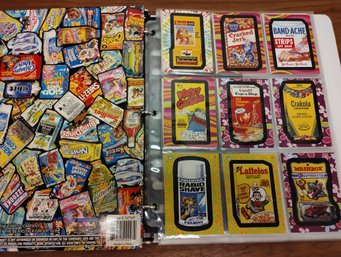 Binder Of Wacky Packages Cards - Some Vintage