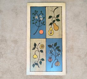 Mid-century Vintage Painting On Board