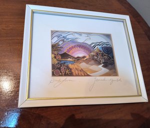 Signed Artwork 'Jerusalem And Symbols'