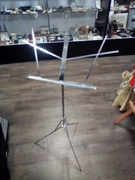 Metal 2 Piece Music Stand - The Hamilton No. 400N, Made In USA, With Storage Box   212/A1