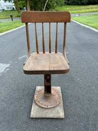 Antique Child  School Desk Chair