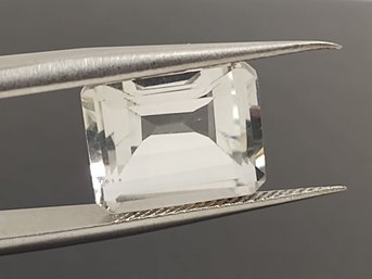 LOOSE 5.60ct EMERALD CUT AQUAMARINE GEMSTONE