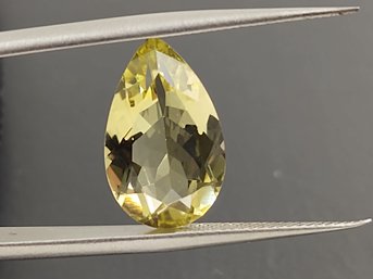 LOOSE 5.20ct PEAR SHAPED CITRINE GEMSTONE