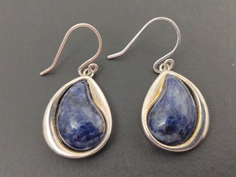 DESIGNER ROBERT LEE MORRIS RLM STUDIO STERLING SILVER SODALITE EARRINGS