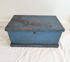 Very Pretty Antique Painted Wood Chest