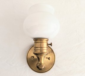 Brass Toned Wall Sconce With Antique Look