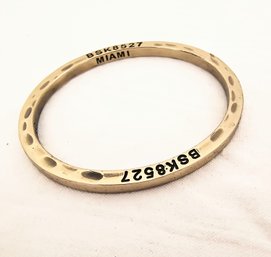 Brass Bracelet Made From Repurposed Ammunition