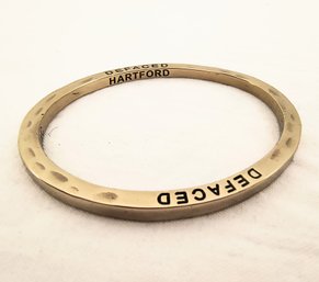 Brass Bangle Made From Repurposed Ammunition