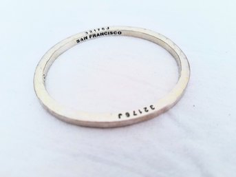 Stainless Steel Bracelet / Bangle Made From Repurposed Ammunition