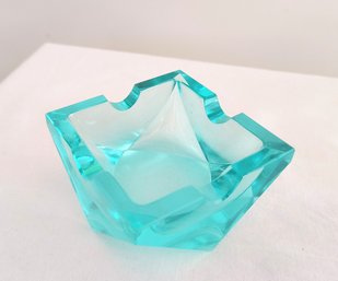 Vintage Italian Cut Glass Trinket Bowl/ashtray