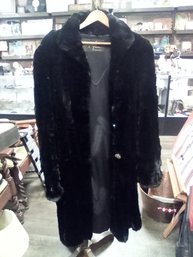 Full Length Black Soft Fur Coat From Harper's Furs Bridgeport, CT    JD/C2side