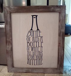 Laser Cut Lighthearted Quote Framed With Generations Old Reclaimed Barnwood From CourtneyJack    Hall