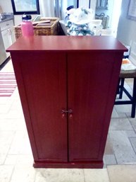 Red Storage Cabinet - Organize Your Kitchen Or Other Rooms With Enclosed Shelves (Kit)