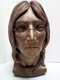 Imagine John Lennon Bust As Part Of Your Decor!  Bronze Color - (c) Neal Martz 80   JB/SR