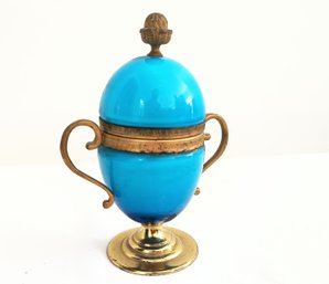 Vintage Faberge Style Egg-shaped Box