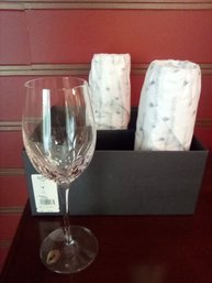 3 Waterford Crystal Lismore Essence Brand New White Wine Stemware - With Their Waterford Box   LR