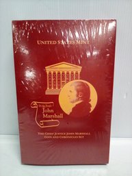 United States The Chief John Marshall Coin And Chronicles Set New - Unopened Package -90% Silver