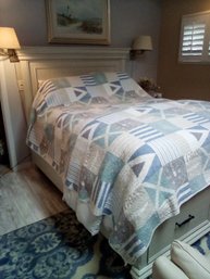 Nautical Quilt With Soft Neutral Colors   (BR)