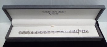 18K WG Diamond Bracelet - 16 Round Diamonds For 1.60 TW Rated H/VS2 -  96 Baguette Diamonds