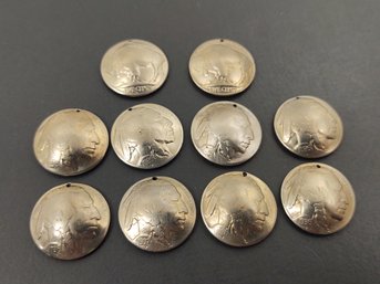 REAL BUFFALO NICKELS CHARMS