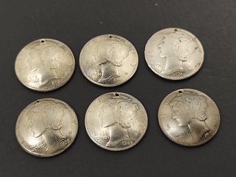 REAL SILVER MERCURY DIMES CHARMS