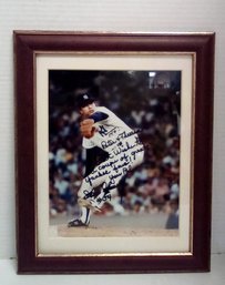 Autographed Photo Of NY Yankees Goose Gossage #54, With Personalization, Frame With Mat       TT/A3