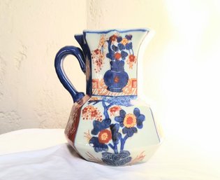 Very Pretty Painted Ceramic Carafe/piycher