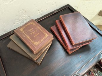 Lot Of Antique Leather-bound Books