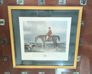 Large Framed Equestrian Print