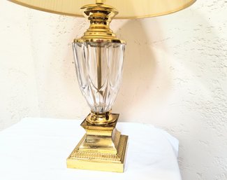 Nice Heavy Cut Crystal Table Lamp