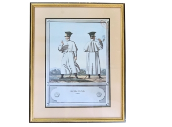 Framed Print - Men In Military Garb 'lanciers Polonaises'