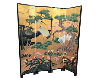 Spectacular Vintage Asian Screen / Room Divider