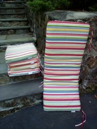 Five Bright Colored Patio Cushions From Shelly's Cushions & Umbrellas  Gar