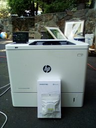 HP LaserJet Enterprise M608 Printer & New/unopened Niimbot Bluetooth Thermal Lable Maker Gar